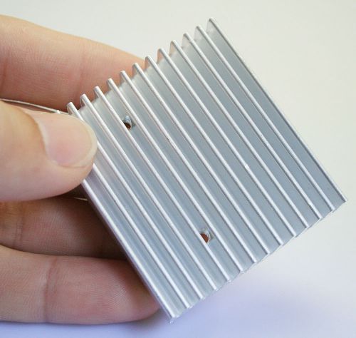 5pc 50*45*10mm Silver Aluminum Heatsink Chip With Hole IC LED Power Transistor