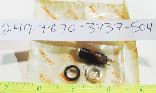 1x Dialight 249-7870-3737-504 10VDC Clear Stovepipe Lens 3/8&#034; Red LED Indicator