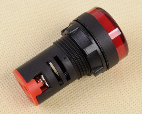 Dc 24v 22 mm hole led indicator pilot signal light lamp red for sale