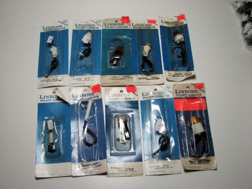 Lot of 24 Linrose Pilot Lights Assorted and 26 Others New