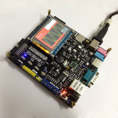 Stm32 stm32f103vet dev board network/mp3/fm/can/pwm/485 w/ lcd module display for sale