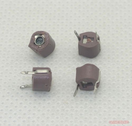 60pf ceramic trimmer capacitor variable 6mm brown x10pcs for sale