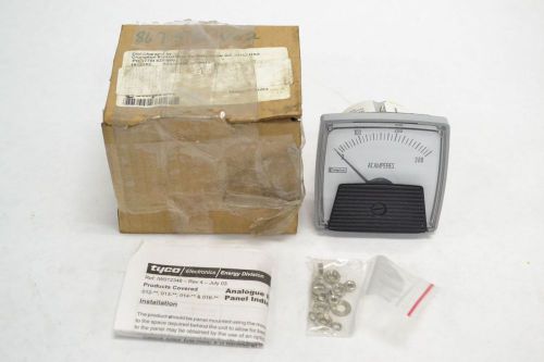 New crompton 012-75aa-lsrx-c6-b3-zz ac amperes panel meter 0-300a amp b278193 for sale