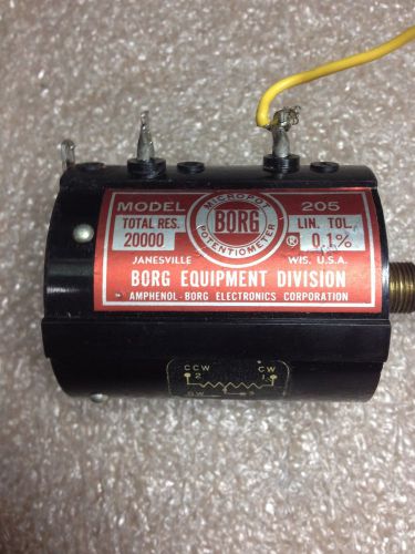 (rr24) borg micropot model 205 potentiometer for sale