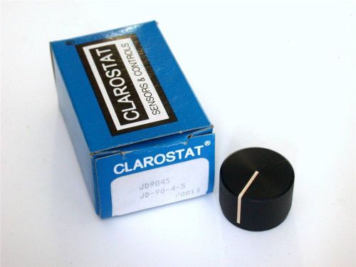 Brand new clarostat knob round black matte kilo .25 x .925 x .882&#034; model jd9045 for sale