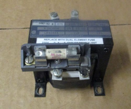 Allen bradley control transformer 1497-n2 ser b 75va 75va 240/480vac 120v volt for sale