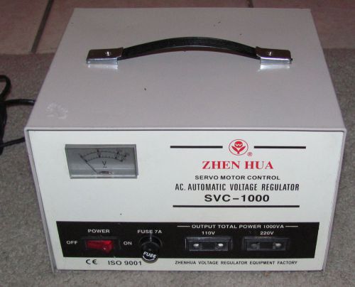 Zhen Hua AC Automatic Voltage Regulator SVC-S1000 Servo Moto Control