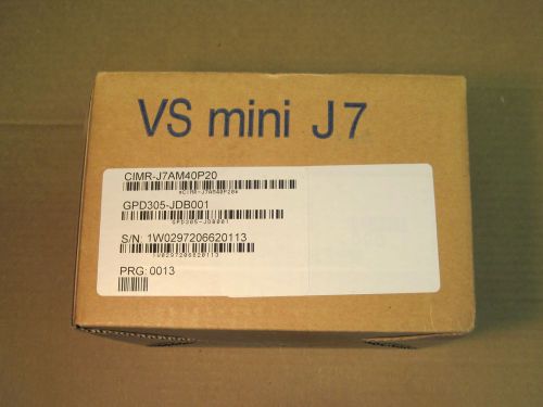 New Yaskawa VS Mini J7 CIMR-J7AM40P20 GPD305 400V 3 Phase 0.2kW Controller