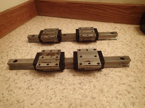 Star linear bearing size 25 (QTY 4) 1651-22X-10 and 2 rails 340mm long