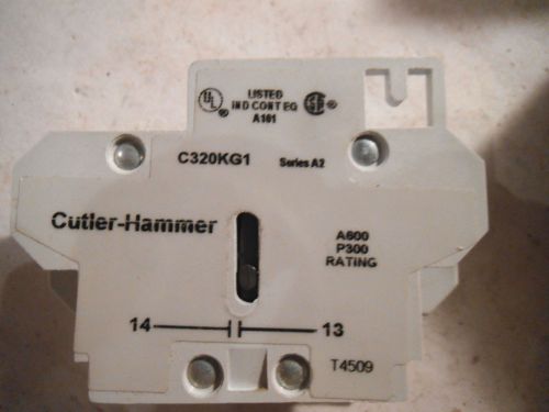Eaton Cutler Hammer C320KG1 SIDE ADDER Aux Contact - NEW