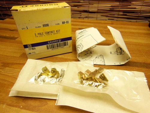 Square D class 9998 type BA-81 3 pole contact kit for size 0
