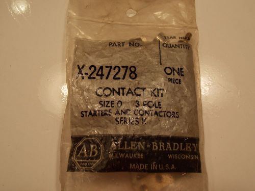 NEW ALLEN-BRADLEY X-247278 CONTACT KIT SIZE 0 3 POLE