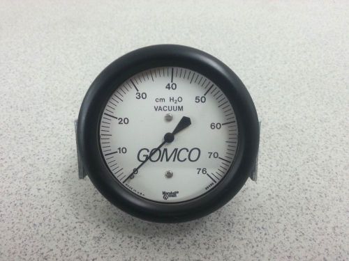 EW Marshall Town GOMCO 0-76 cmH20 Pressure Vacuum Guage
