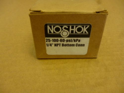 No shok 25-110-160-psi/kpa 2.5&#034; diameter 1/4&#034; npt bottom connector for sale