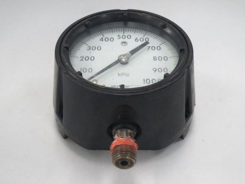 Ashcroft duragauge 316-tube pressure 0-1000kpa 5in 1/2in npt gauge b299023 for sale