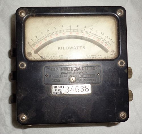 Used Weston Kilowatts Meter Model 432
