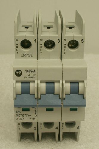 Allen Bradley 1489-A3D250 Circuit Breaker 25A **XLNT**