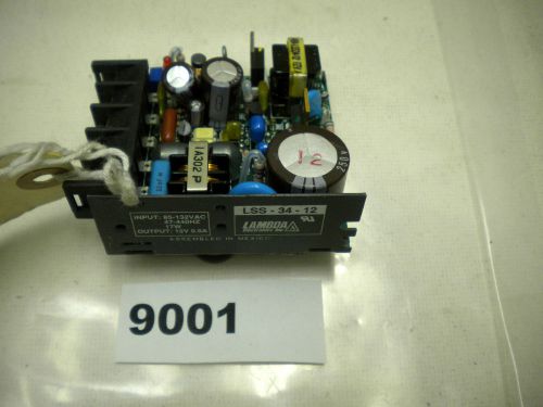 (9001) Lambda Power Supply LSS-34-12 85-132VAC Input