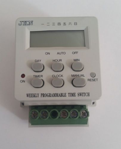 Programmable timer AC 120-240, 12VDC/AC, 24 VDC/AC
