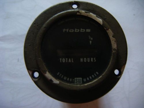 Hobbs STEWART WARNER Total  Hours Meter Indicator-Empty-Only the panel-for parts