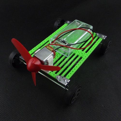 Manual four-wheel Panel wind Car Kit C DIY Children Puzzle IQ Gadget Hobby Robot