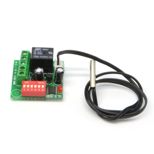 High precision dc12v heat cool temperature control switch thermometer + sensor for sale