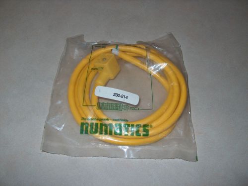 Numatics 230-214 solenoid cable 4&#039; long 3 wire **new** for sale