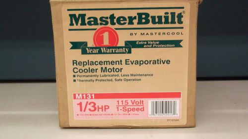 EMERSON ELECTRIC MOTOR 1/3 HP 115 VOLTS BY MASTERCOOL