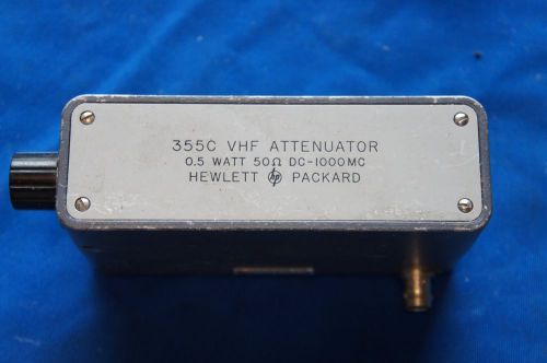 Hewlett Packard HP VHF variable attenuator, Model 355C, 0.5 watt, 50 ohm