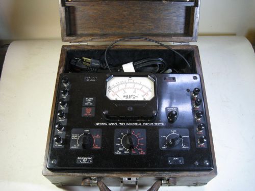 vintage Weston model 785 industrial circuit tester