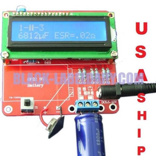 DIY Kits Capacitance ESR Inductance Resistor Meter Tester NPN PNP Mosfet M168