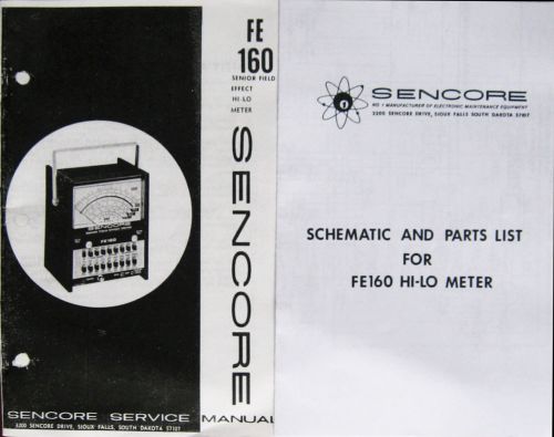 Sencore Model FE-160 Manual