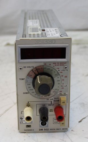 Tektronix DM 502 Digital Multimeter Plug In Module for 500 Series DM502
