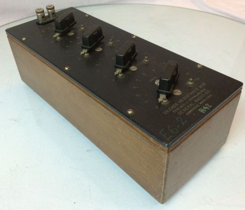General radio decade resistance box model 602-j for sale