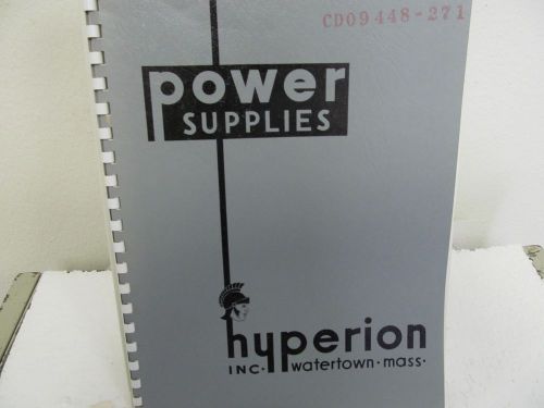 Hyperion Ind. HY-A1-F30-3R .. AC/DC Voltage-regulated Power Supply Op Manual
