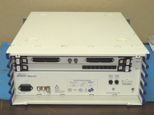SPIRENT ABACUS2 82-02501 NETWORK ANALYZER WITH TCI SCI ICI TCG ICG &amp; SC2 MODULES
