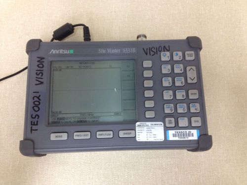 Anritsu s331b site master cable, antenna &amp; spectrum analyzer w/ soft carry case for sale