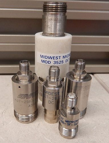 MIDWEST MICROWAVE DC BLOCK &amp; ADAPTER LOT 1036
