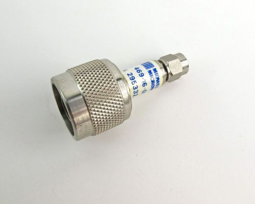 Midwest Microwave 469-16-002 Connector Adapter Type N/Male - SMA/Male 295332-2
