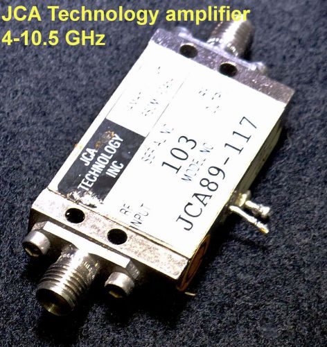 4-10.4  GHz, low noise  microwave amplifier. 10 dB gain, Tested.