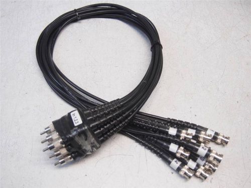 9 pomona 2249-c-24 coax bnc cables with rca adapters for sale