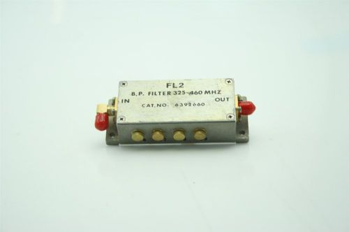 Mil spec rf bpf band pass pole filter microwave filter 325 - 460 mhz tested for sale