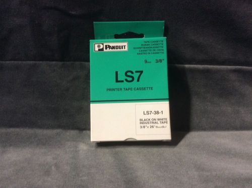 Panduit ls7-38-1 black on white industrial tape for sale