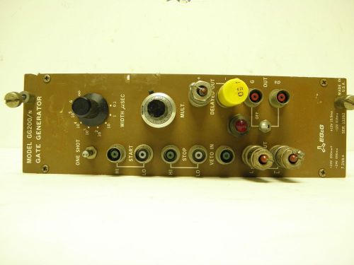 ORTEC EG&amp;G NIM computer module model # GG200/n GATE GENERATOR module board