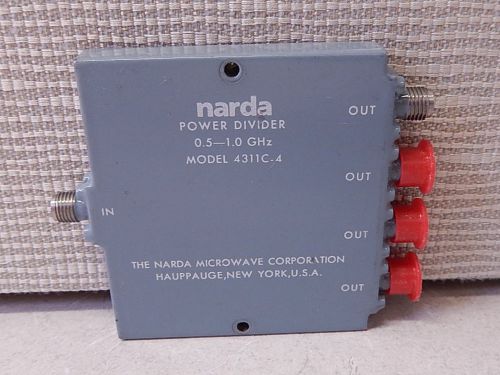 Narda 4311C-4 Power Divider .5 - 1 GHz  SMA 287