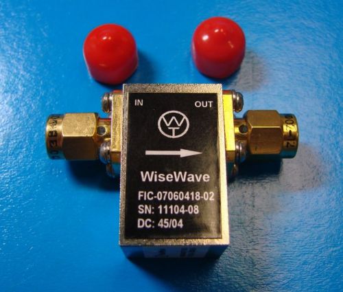 WiseWave 6 - 8GHz Isolator Model FIC07060418-02, SMA