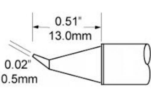 OK International SFV-CNB05 Metcal Replaceable Conical Bent Solder Heater Tip New