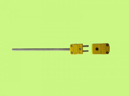 K type thermocouple probe 100mm (4&#034;) with m/f connector for sale