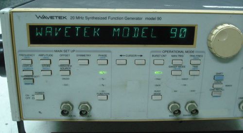Wavetek 20 MHz Synthesized Function Generator Model 90