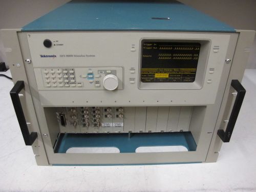 Tektronix hfs9009 stimulus system mainframe, 9-slot, 36-channel w/ 4 modules for sale